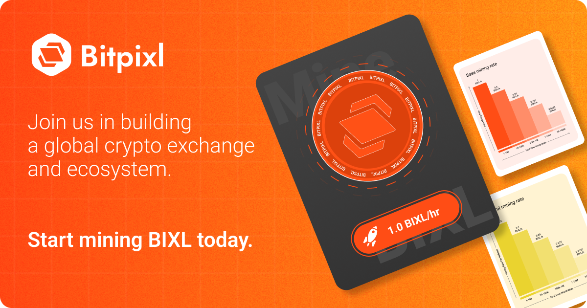 Bitpixl | The Unified Crypto Exchange & Blockchain Ecosystem invitation code: OS60LANP